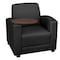 Regency Armchairs, Black Seat, 31 W 29 L 33 H, Wood, Vinyl Seat 7701NSJVBK - alternate 1